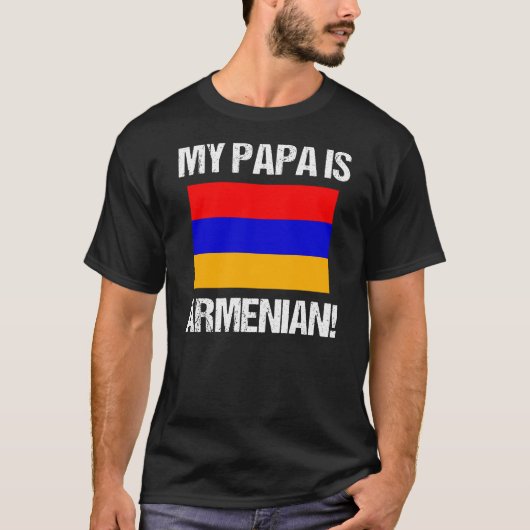 Voorouderlijke trots Armeense Papa Armeense Armeni T-shirt (Voorkant)