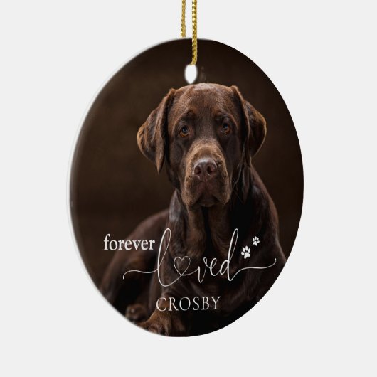 Voorover verloren gegane pensioenverlies keepaardj keramisch ornament (Rechts)