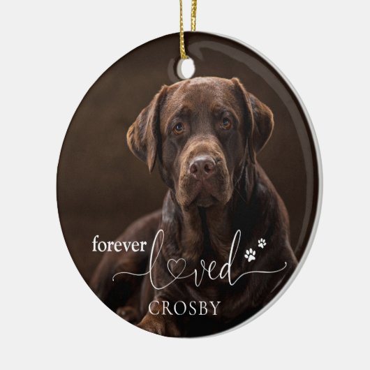 Voorover verloren gegane pensioenverlies keepaardj keramisch ornament (Links)