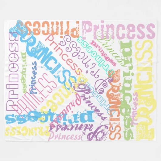 Voorpaasnaam Collage Fleece Blanket (Voorkant (Horizontaal))