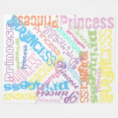 Voorpaasnaam Collage Fleece Blanket Deken (Voorkant (Horizontaal))