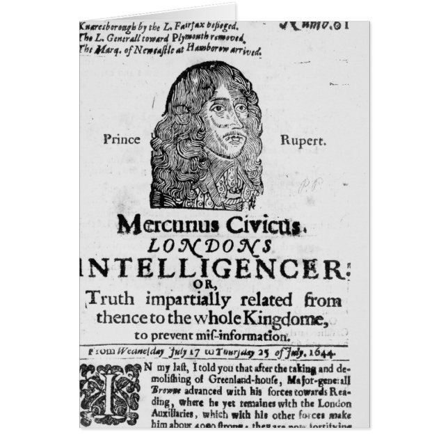 Voorpagina van "Mercurius Civicus" (Voorkant)