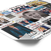 Voorpagina's voor kranten op 5 november 2008 poster (Hoek)