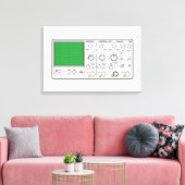 Voorpaneel generieke oscilloscoop spanningstester canvas afdruk (Insitu (Woonkamer))