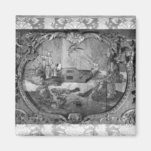 Voorpaneel met chinees onderwerp, c.1730 magneet