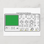 Voorpaneel van een Oscilloscope-spanningstest Briefkaart (Voorkant)