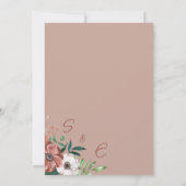 Voorraad de Bar Autumn Flowers Engagement Party Kaart (Achterkant)