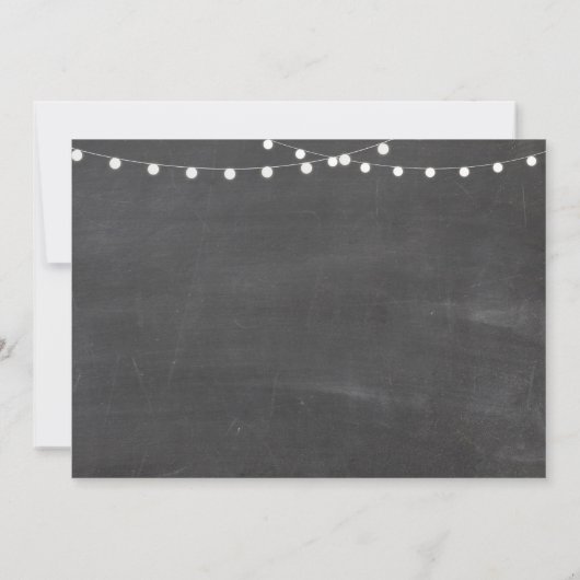 Voorraad De Bar Chalk Verloving Douche Uitnodiging (Achterkant)