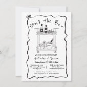 Voorraad de Bar cocktail bar verlovingsfeest Kaart (Voorkant)