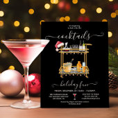 Voorraad de Bar Cocktail bar winkelwagen Kerstfees Kaart
