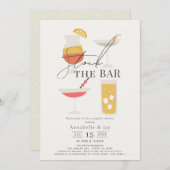 Voorraad de Bar Cocktail Couples Douche Kaart (Voorkant / Achterkant)