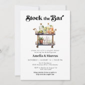Voorraad de Bar Couple's Wedding Shower Kaart (Voorkant)