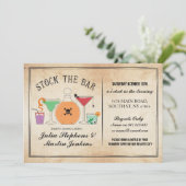 Voorraad De Bar Gothic Party Verloving Uitnodiging (Staand voorkant)