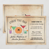 Voorraad De Bar Gothic Party Verloving Uitnodiging (Voorkant / Achterkant)