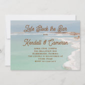 Voorraad de Bar Huwelijksdouche Ocean Kaart (Voorkant)