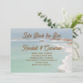 Voorraad de Bar Huwelijksdouche Ocean Kaart (Staand voorkant)