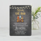Voorraad de Bar Koppels Coed Shower Uitnodiging (Staand voorkant)