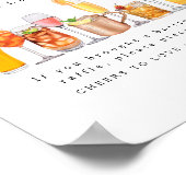 Voorraad De Bar Koppels Douche Fles Raffle Sign Poster (Hoek)