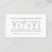 Voorraad De Bar Koppels Douche Fles Raffle Ticket Informatiekaartje (Voorkant)