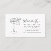 Voorraad De Bar Koppels Douche Fles Raffle Ticket Informatiekaartje (Voorkant)