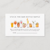 Voorraad De Bar Koppels Douche Fles Raffle Ticket Informatiekaartje (Voorkant)