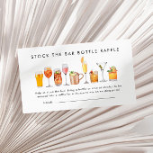 Voorraad De Bar Koppels Douche Fles Raffle Ticket Informatiekaartje