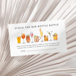 Voorraad De Bar Koppels Douche Fles Raffle Ticket Informatiekaartje