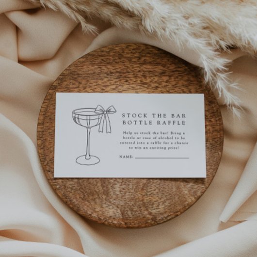 Voorraad De Bar Koppels Douche Fles Raffle Ticket Informatiekaartje