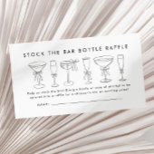 Voorraad De Bar Koppels Douche Fles Raffle Ticket Informatiekaartje