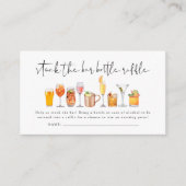 Voorraad De Bar Koppels Douche Fles Raffle Ticket Informatiekaartje (Voorkant)