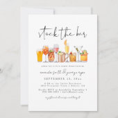 Voorraad De Bar Koppels Douche Uitnodiging (Voorkant)