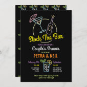 Voorraad De Bar Party Verloving Couple Shower Kaart (Voorkant / Achterkant)