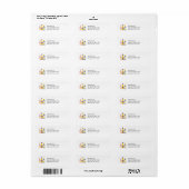 Voorraad de bar retouradreslabel etiket (Full Sheet)
