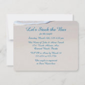 Voorraad de bar strand bruiloft douche kaart (Achterkant)