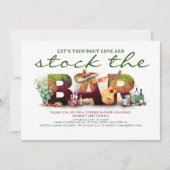 Voorraad de Bar Taco Fiesta Feest Uitnodigingen (Voorkant)