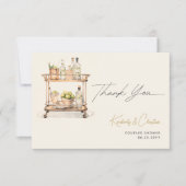 Voorraad De Bar Winkelwagen Koppels Douche Bedankkaart (Voorkant)