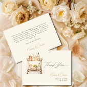 Voorraad De Bar Winkelwagen Koppels Douche Bedankkaart