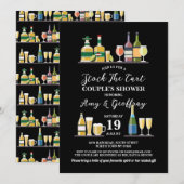 Voorraad De Bar Winkelwagen Party Verloving Couple Kaart (Voorkant / Achterkant)