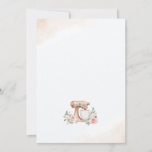 Voorraad de keuken Elegant Vrijgezellenfeest Kaart (Achterkant)