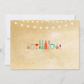 Voorraad De Keuken Engagement Party Paren Douche Kaart (Achterkant)