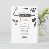 Voorraad De Keuken Party Douche Modern Minimal Kaart (Staand voorkant)