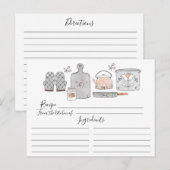 Voorraad de keuken Recept Kaart (Voorkant / Achterkant)