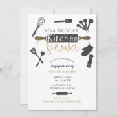 Voorraad de Keuken Verloving Douche Modern Minimal Kaart (Voorkant)