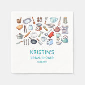 Voorraad de Keuken Vrijgezellenfeest Keukengerei Servet (Voorkant)