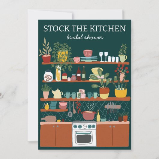 VOORRAAD DE KEUKEN VRIJGEZELLENFEEST SCHATTIGE OP  KAART (Achterkant)