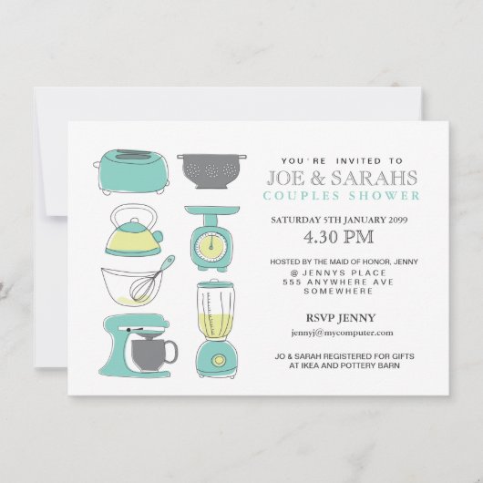 Voorraad de Keukendepoel-showpartij uitnodigt Kaart (Voorkant)