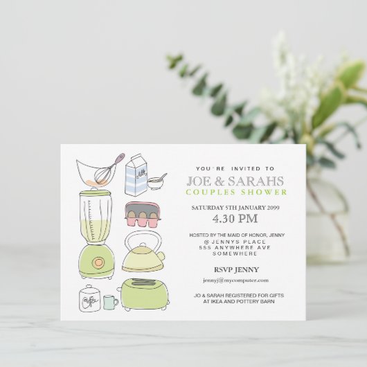 Voorraad de Keukendepoel-showpartij uitnodigt Kaart (Staand voorkant)