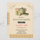 Voorraad de pantry bruids douche uitnodiging (Voorkant / Achterkant)