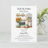 Voorraad Het Keuken Vrijgezellenfeest Kaart (Staand voorkant)