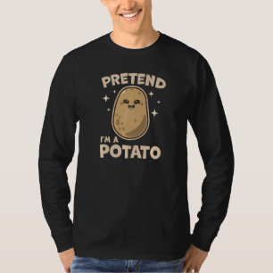 Voorraad I A Potato Lazy Halloween Costume Potat T-shirt